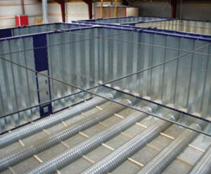 Drukvaste wandconstructie voor bulkopslag in silo’s