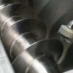 Schroeftransporteur van Jansen&Heuning voor het transporteren van bulkgoed en stortgoed.