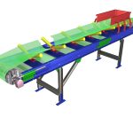 Bandtransporteur van Jansen&Heuning voor het verplaatsen van bulkgoed en stortgoed.