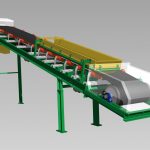 Bandtransporteur van Jansen&Heuning voor het verplaatsen van bulkgoed en stortgoed.