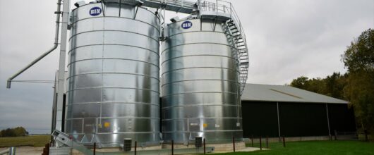 Buitensilo voor graanopslag