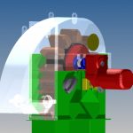 Bekerelevator van Jansen&Heuning voor het verticaal transporteren van bulkgoed en stortgoed.