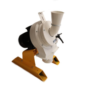 Schijvenmolen met vaste en rote rende schijf voor graanverwerking