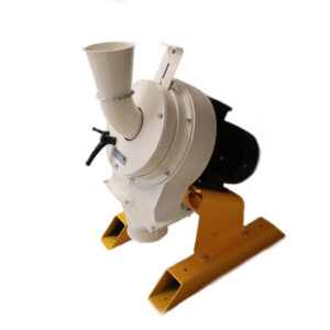 Schijvenmolen met vaste en roterende schijf voor graanverwerking