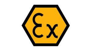 ATEX Ex-logo voor explosieveilige apparatuur