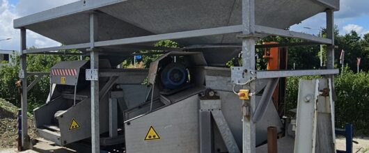 Tweedehands bandwerper voor graanverwerking op locatie