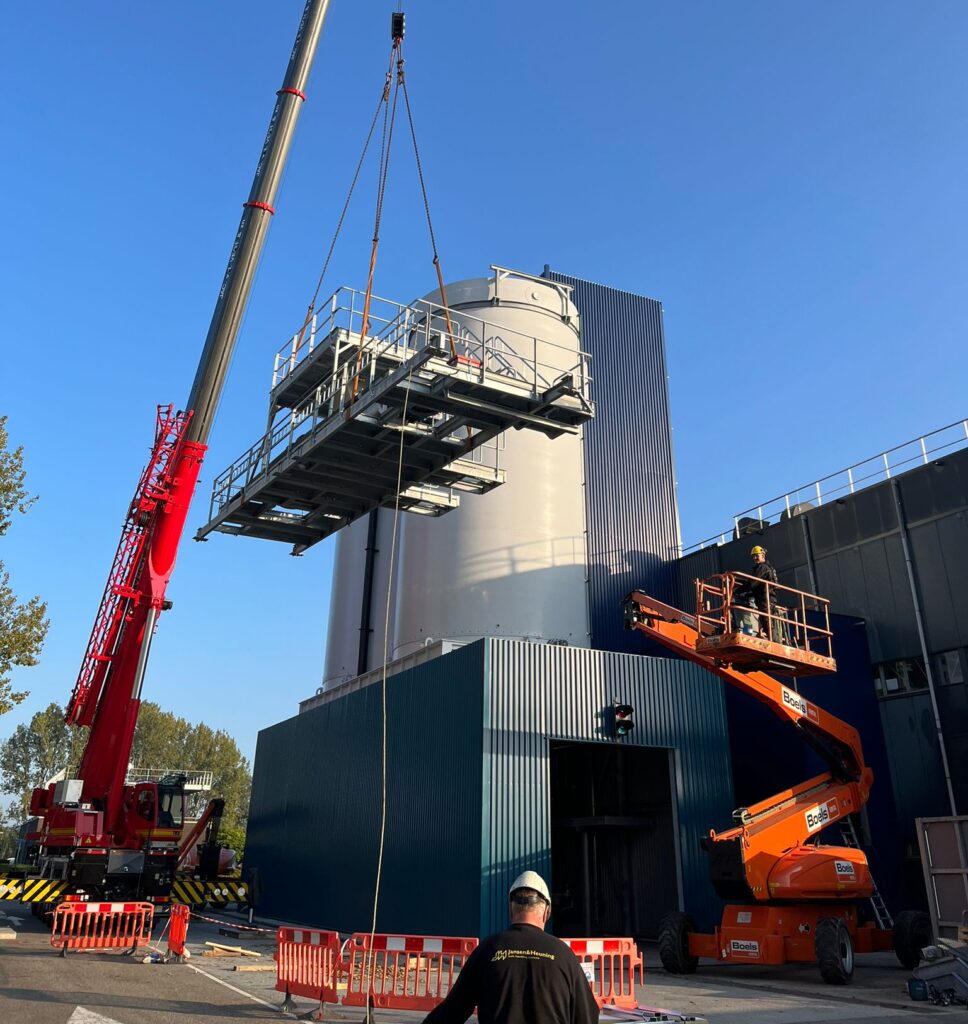 Uitvoering van project en hijsklus