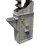 voetsectie bekerelevator met spaninrichting