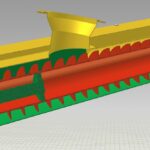 Invoersectie van JHS schroeftransporteur met trogdeksel