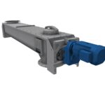 Schroeftransporteur van Jansen&Heuning voor het transporteren van bulkgoed en stortgoed.